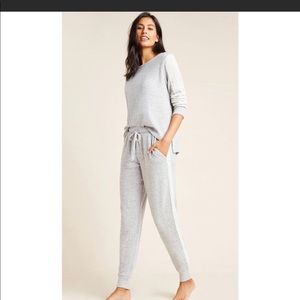 NWT Anthropologie 2-piece lounge set, gray